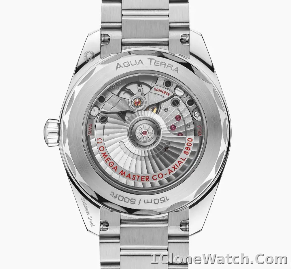 Omega Aquaterra Women Automatic Rose Stainless Steel Watch O22010342010003 - detail