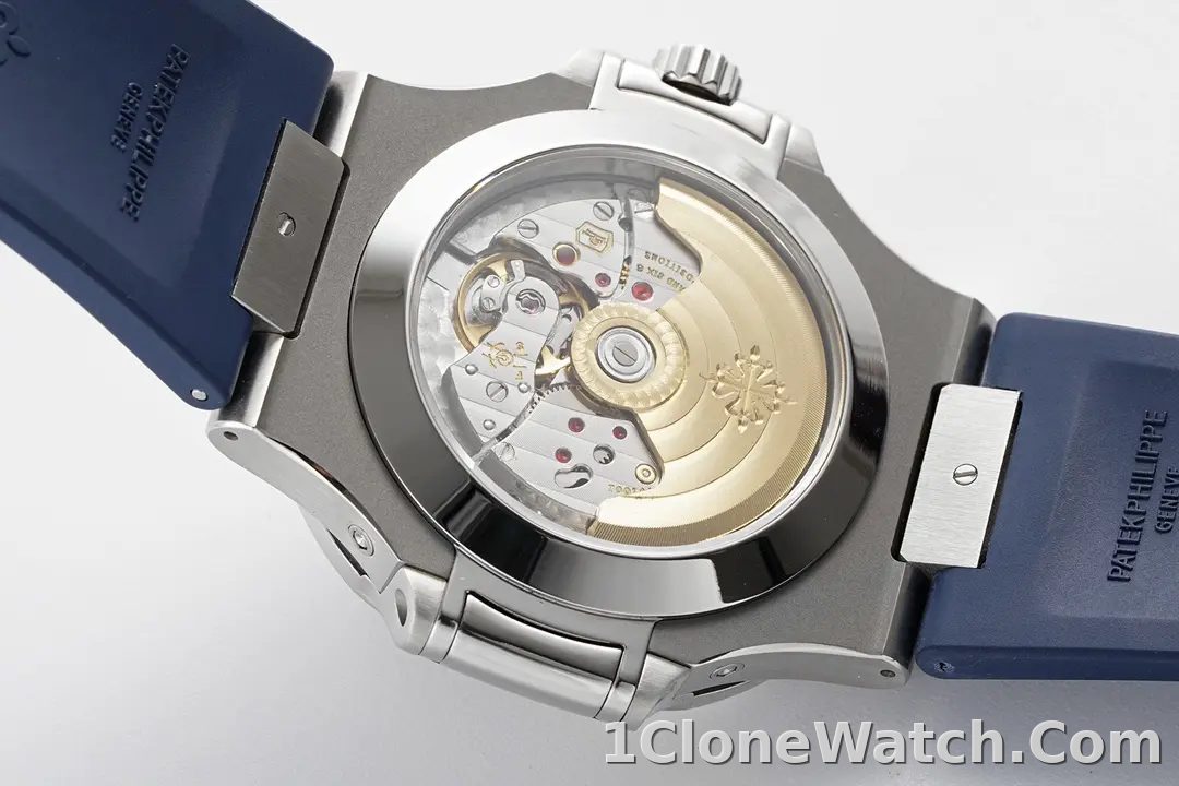 Patek Philippe Blue Nautilus Rubber Watch - detail