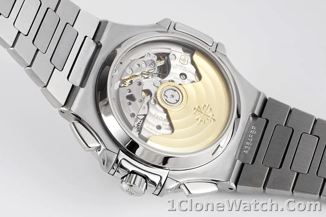 Patek Philippe 5980 Silver Black Watch - detail