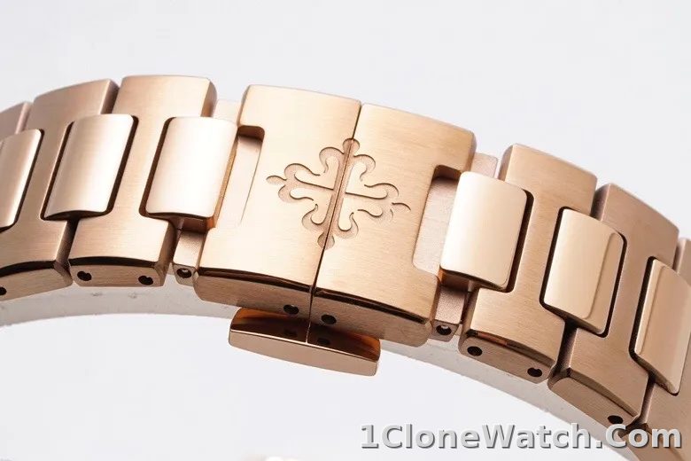 Patek Philippe Rose Gold Nautilus Watch - detail