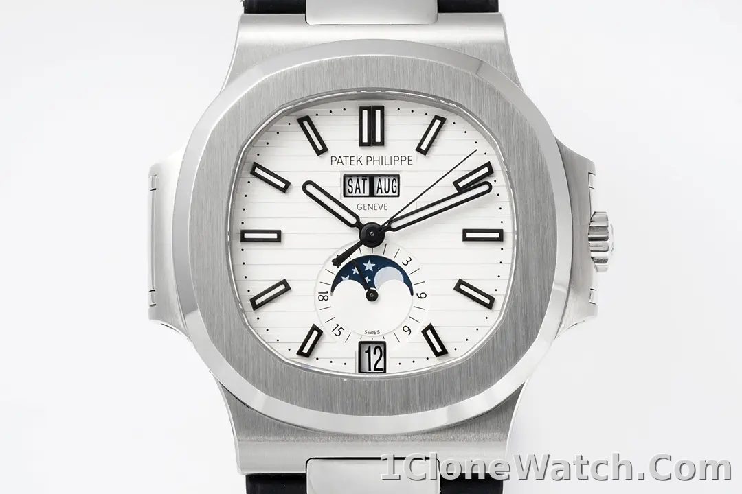 Patek Philippe Blue Nautilus Rubber Watch - detail