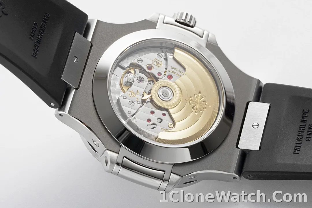 Patek Philippe Blue Nautilus Rubber Watch - detail