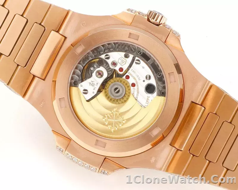 Patek Philippe Rose Gold Diamond Watch - detail