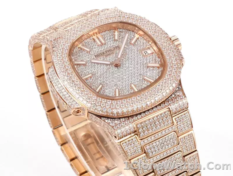 Patek Philippe Nautilus Rose Gold Watch - detail