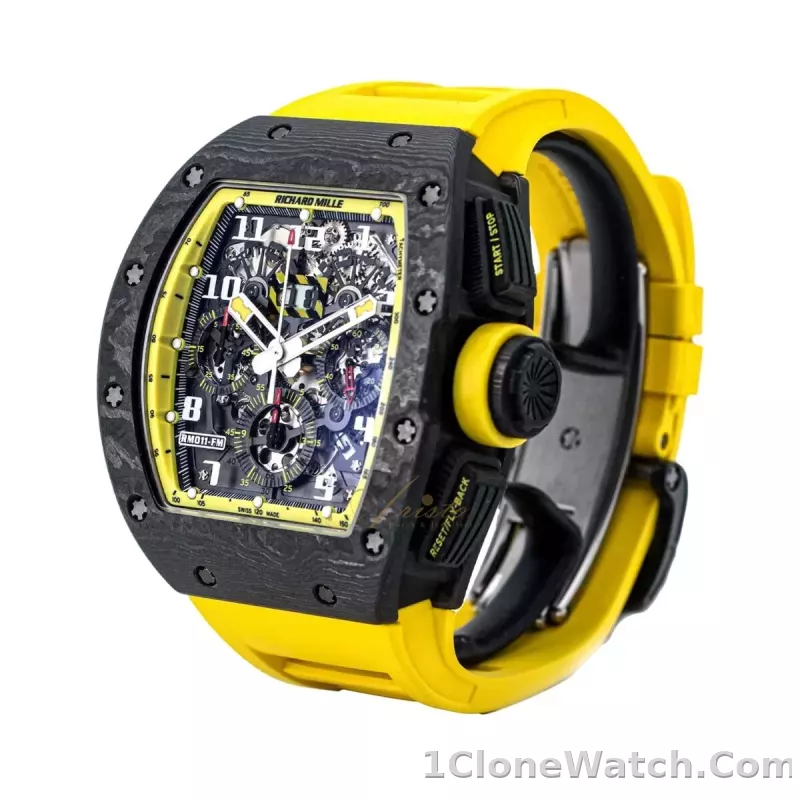 Richard Mille RM11-03 Yellow Storm Replica - detail