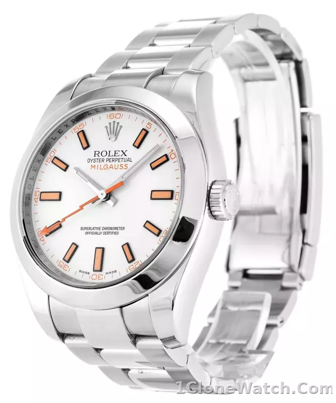 Rolex Milgauss 40mm White Dial 116400 - detail