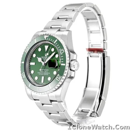 Rolex Submariner Green Dial 116610LV (Hulk) - detail