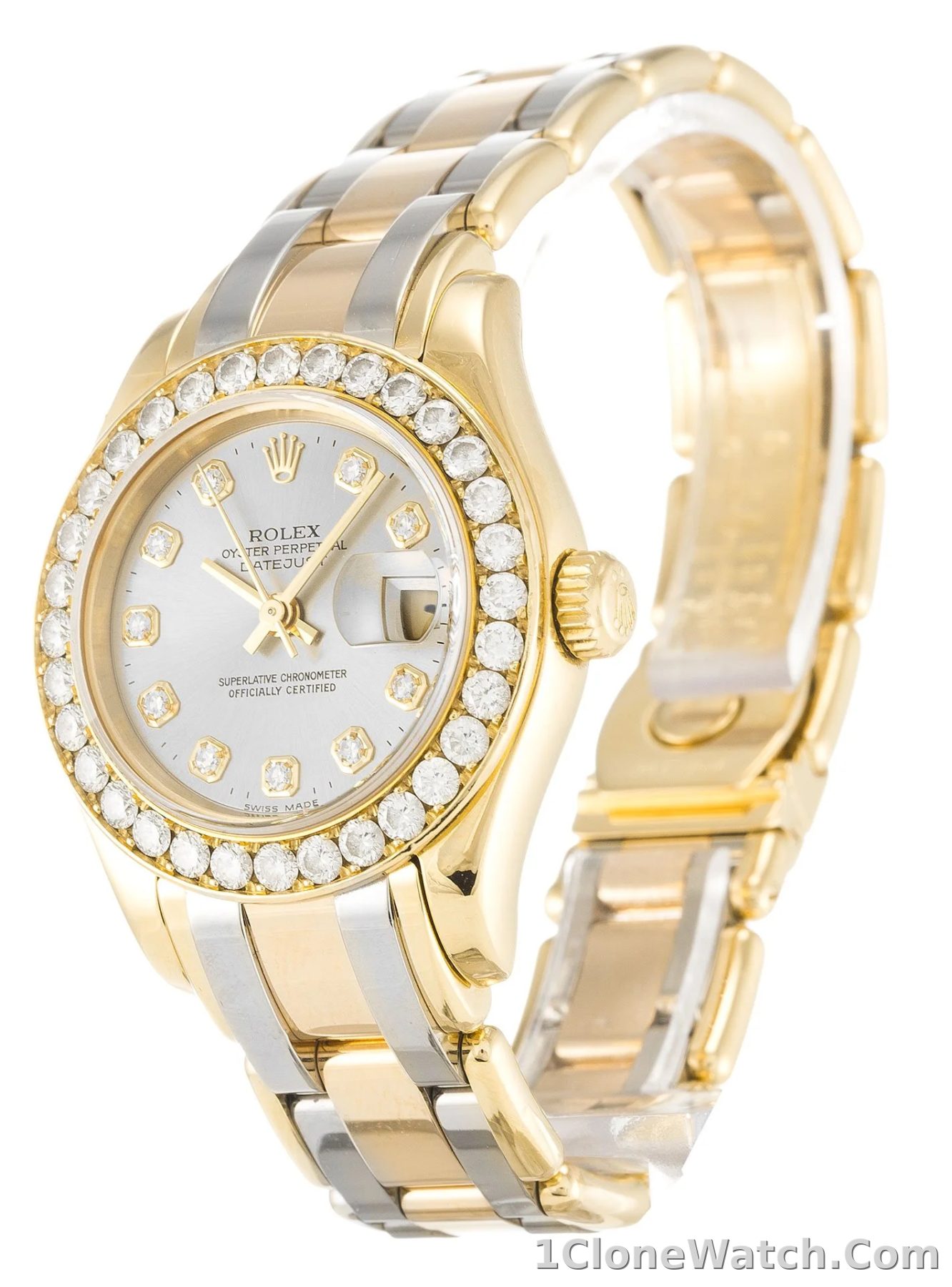 Rolex Pearlmaster 29mm Champagne Dial 80298 - detail