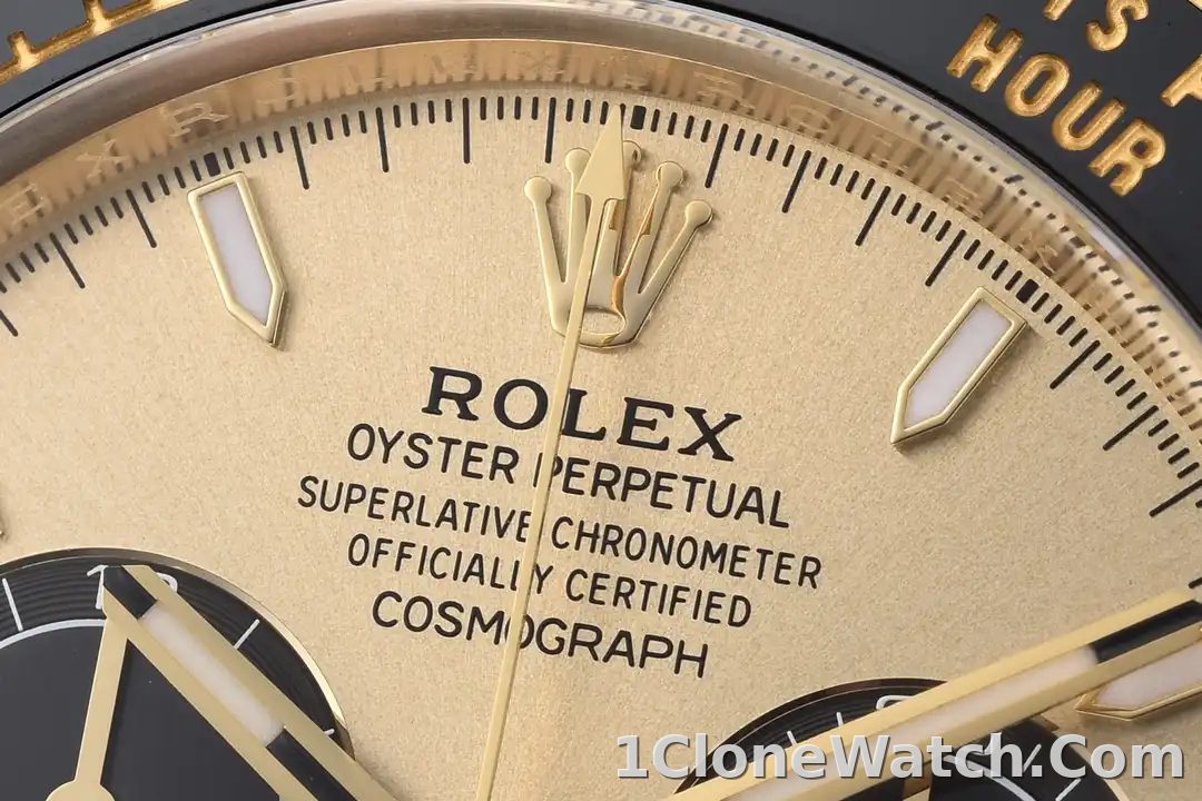 Superclone Rolex Daytona 40 mm Golden Dial 126518LN  Pikachu - detail