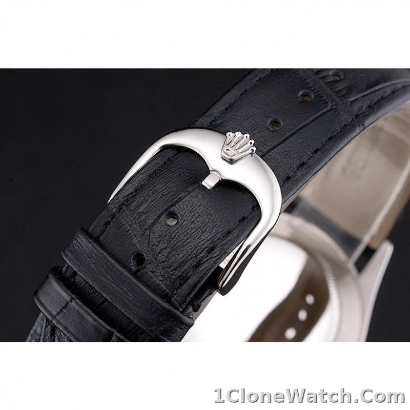 Superclone Rolex Cellini 38mm Black Dial REP016790 - detail