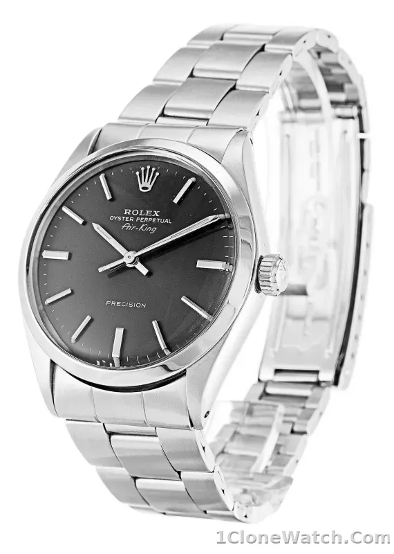 Rolex Air-King 34mm Grey Dial 5500 - detail