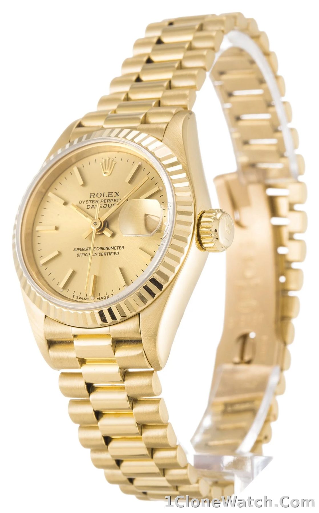 Rolex Lady-Datejust 26mm Champagne Dial 69178 - detail