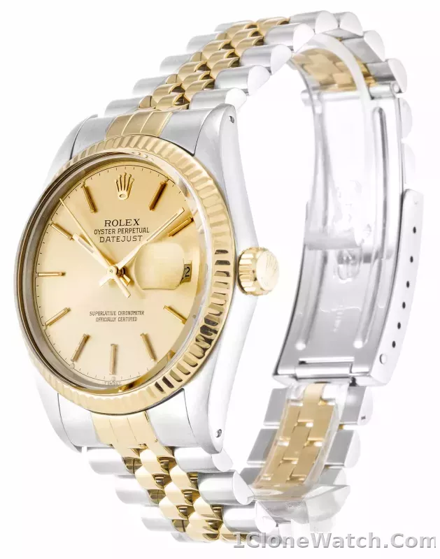 Rolex Datejust 36mm Champagne Dial 16013 - detail