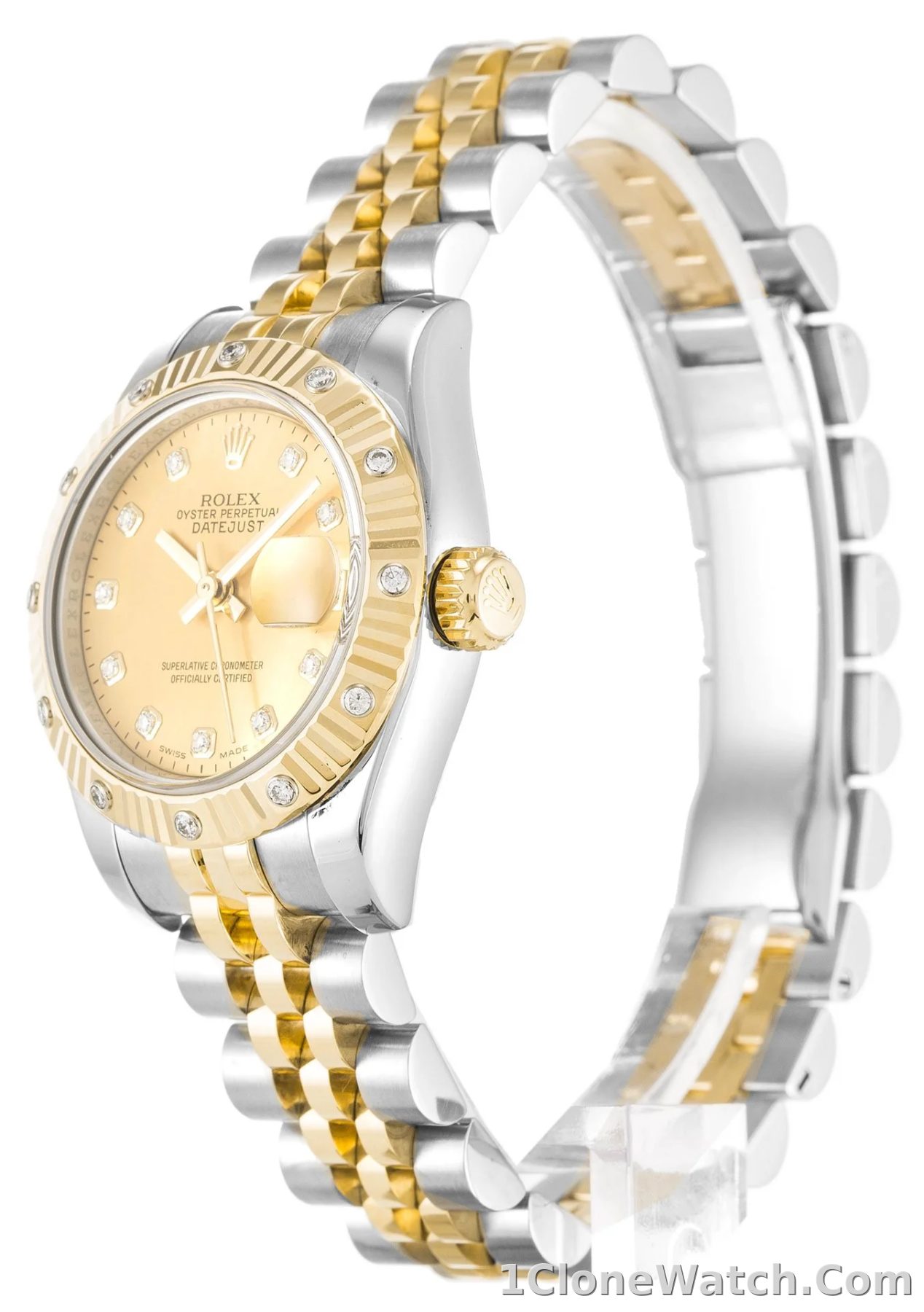 Rolex Lady-Datejust 26mm Champagne Dial 179313-2 - detail