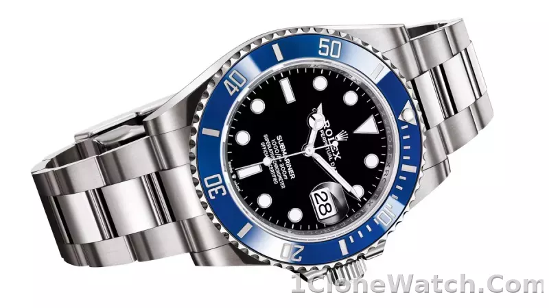 Superclone Rolex Submariner  Cookie Monster  41mm Black Dial 126619LB - detail
