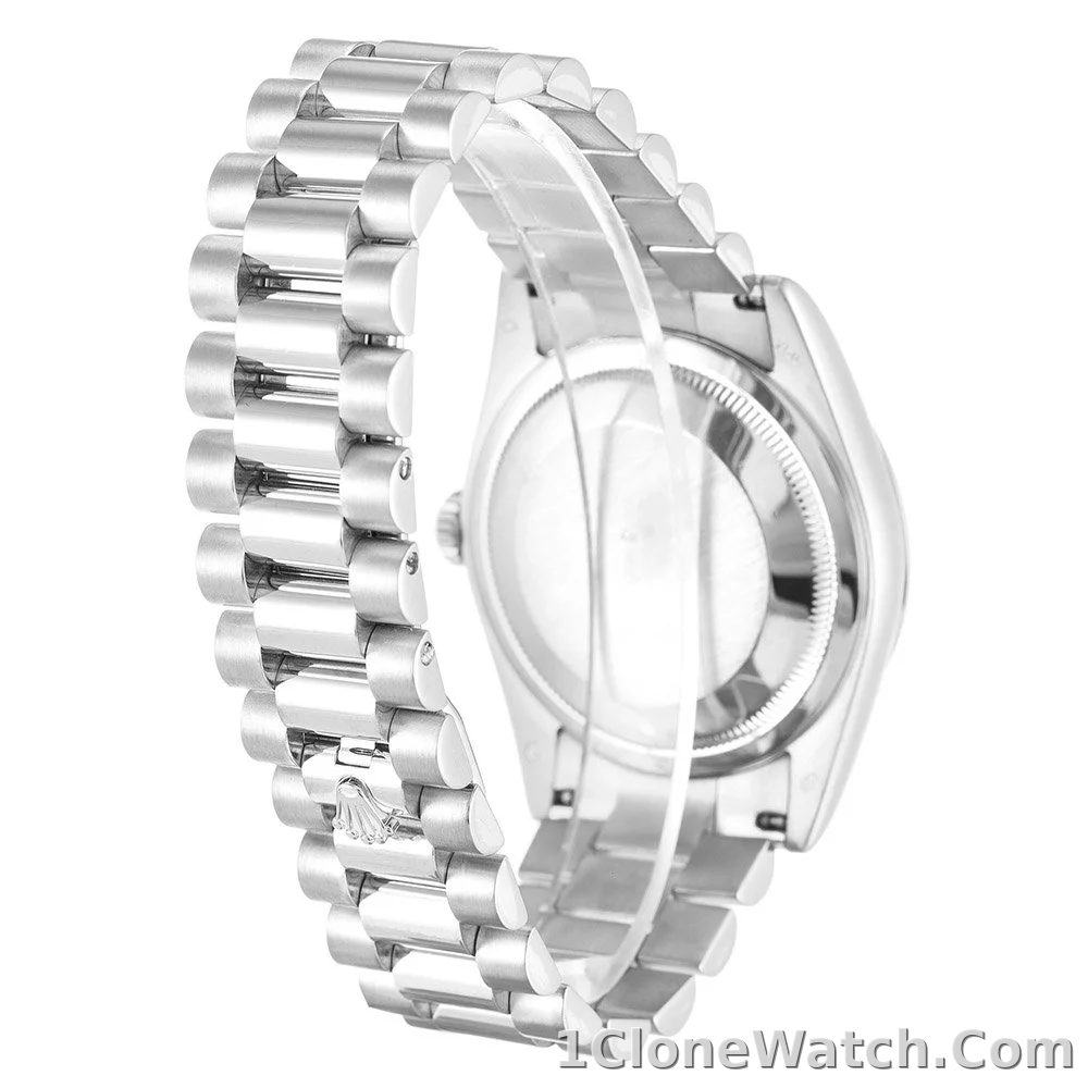 Rolex Day-Date II 40mm Silver Dial 218239 - detail