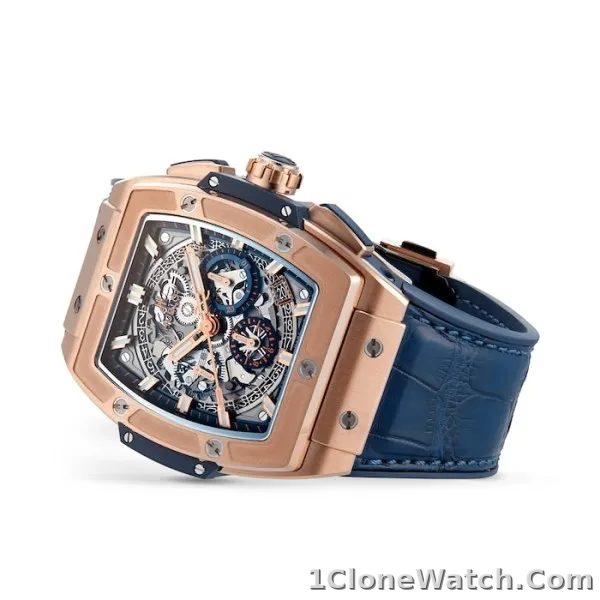 Hublot Spirit Of Big Bang Men Automatic Blue Alligator Watch 641.OX.7180.LR - detail