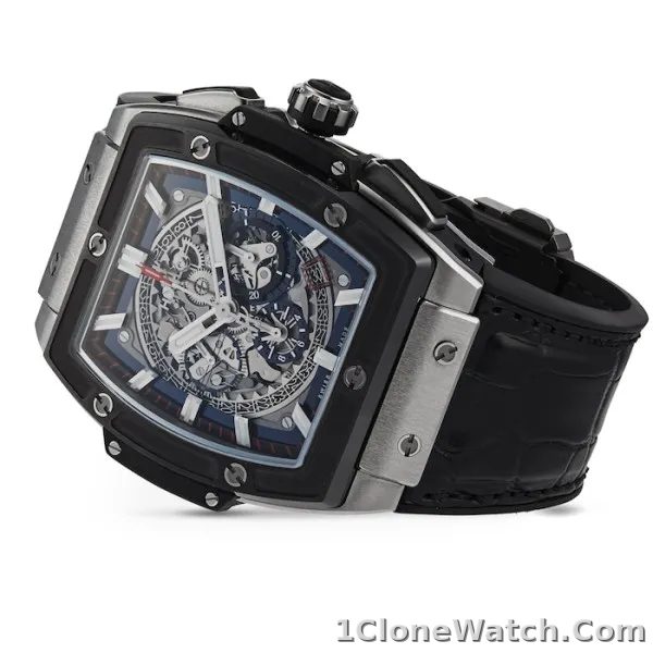 Hublot Spirit Of Big Bang Men Automatic Skeleton Leather Watch 601.NM.0173.LR - detail