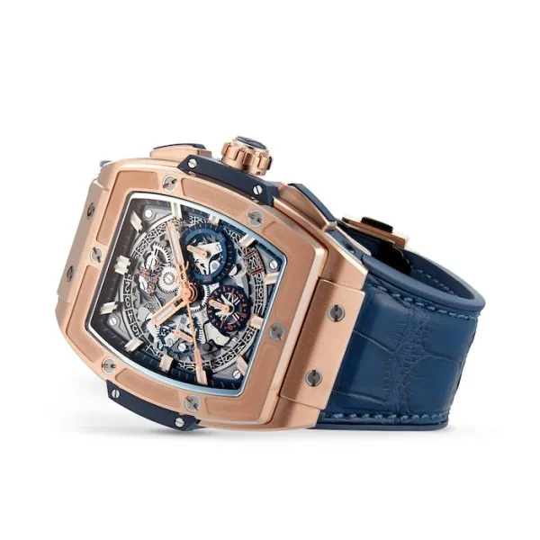 Hublot Spirit Of Big Bang Men Automatic Blue Alligator Watch 641.OX.7180.LR - view 3