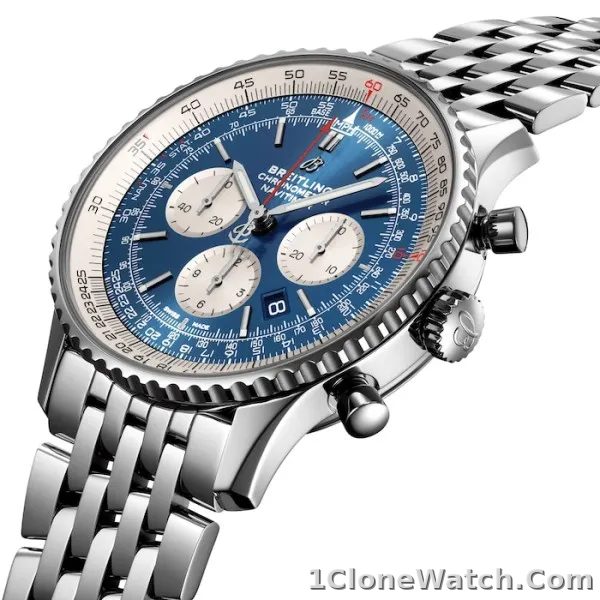 Breitling Navitimer Men Automatic Blue Stainless Steel Watch AB0127211C1A1 - detail