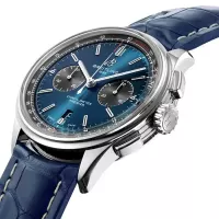 Breitling Premier Men Automatic Blue Crocodile Watch AB0118A61C1P1 - view 3