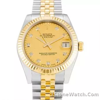 Rolex Datejust Lady 179166 - detail