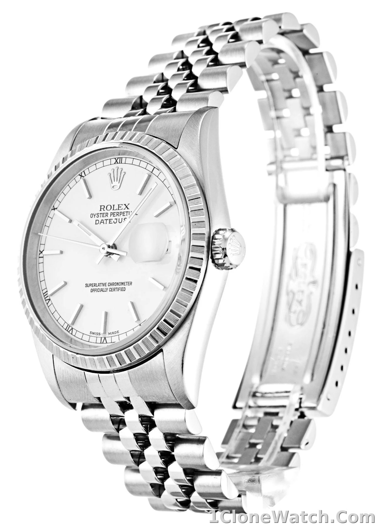 Rolex Datejust 36mm White Dial 16220-3 - detail