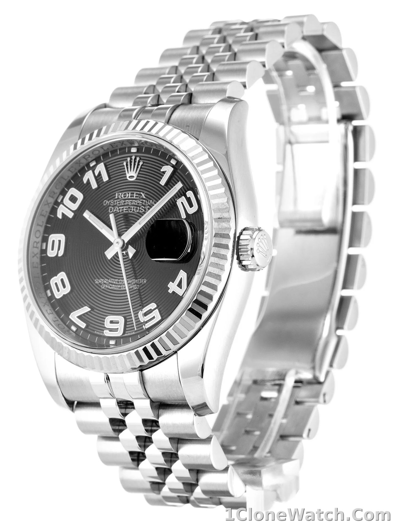 Rolex Datejust 36mm Black Dial 116234 - detail