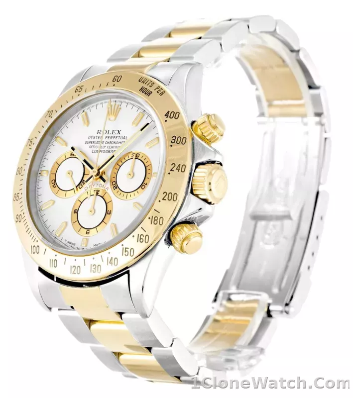 Rolex Daytona 38mm White Dial 116523 - detail