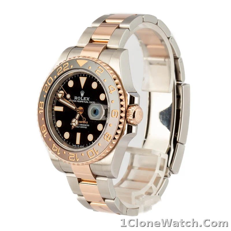 Superclone Rolex GMT-Master II 40mm Black Dial 126711CHNR Root Beer - detail