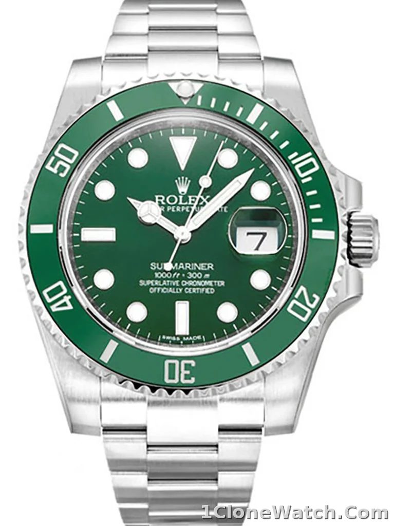 Superclone Rolex Submariner 40mm Green Dial 116610LV  Hulk