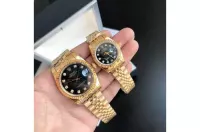 Couple Watches Rolex Datejust 36/28mm RG/RG Jub Black/Dial - view 1